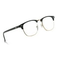 thumbnail image 1 of In Style Eyes Sellecks Adult Unisex Reading Glasses, High Magnification Retro Single Vision Plastic Browline, Black, 7.0x, 1 of 6