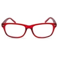thumbnail image 1 of In Style Eyes Seymore Classic Retro Bifocal Reading Glasses Clear Red 3.50, 1 of 8