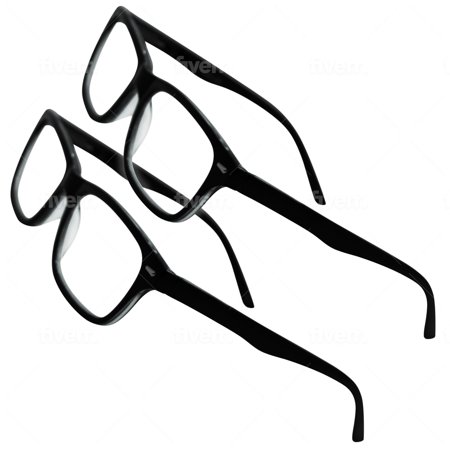 In Style Eyes Seymore Classic Retro Reading Glasses - Cheater Glasses for Men & Women - Lightweight & Comfortable - Multi Pack -Black 2.0