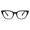 thumbnail image 1 of In Style Eyes Stylish Large Cateye Reading Glasses for Women Black +3.50, 1 of 7