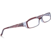 In Style Eyes Super Strength II High Magnification Reading Glasses - Full-Rimmed Rectangle Frame, Non-Polarized Lens - Brown - 7.0x