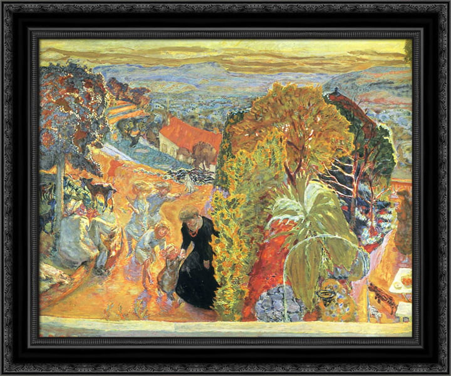 In Summer 24x20 Black Ornate Wood Framed Canvas Art by Bonnard, Pierre ...