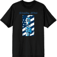 thumbnail image 1 of In Tailgating We Trust American Flag And Spatula Adult Black Crew Neck Short Sleeve Tee-XS, 1 of 2