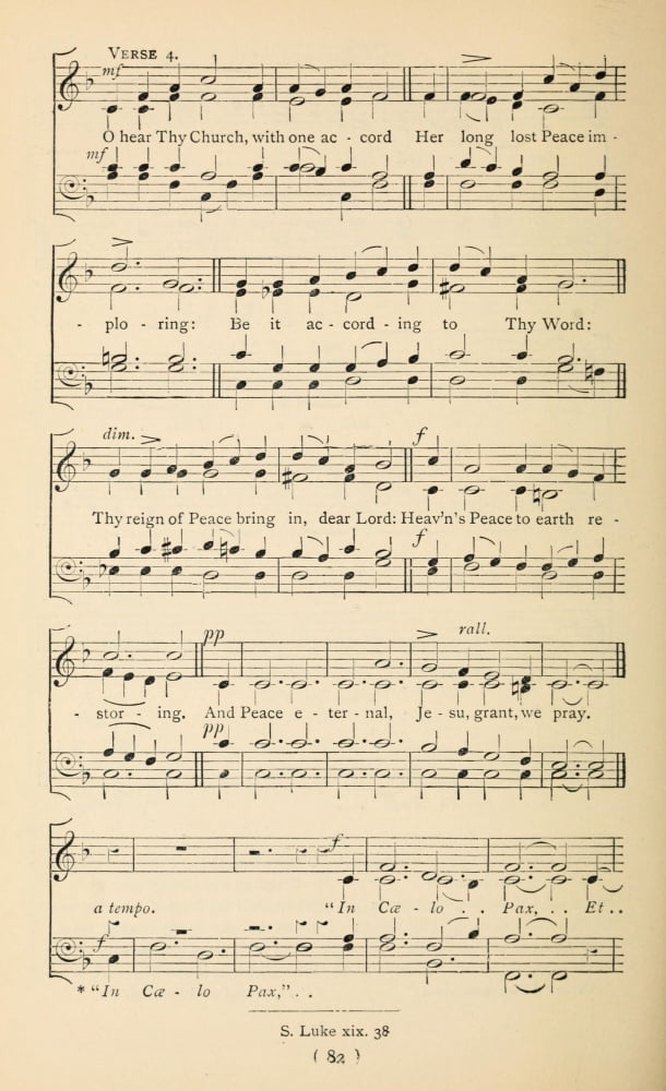 In Terra Pax 3 Christmas Carols New & Old 1850 Canvas Art - (24 x 36)
