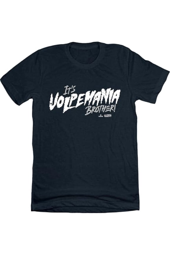 Official It's Volpemania Brother! Anthony Volpe MLBPA Baseball Player Tee Navy Youth T-Shirt YS