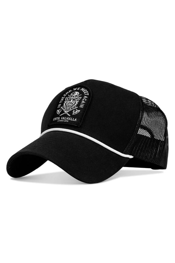 In The End We Meet Again - Until Valhalla Rope Snapback Black / Black