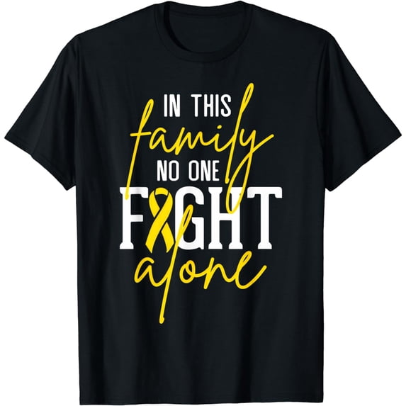 In The Family Fight Alone Sarcoma Cancer Awareness Month T-Shirt