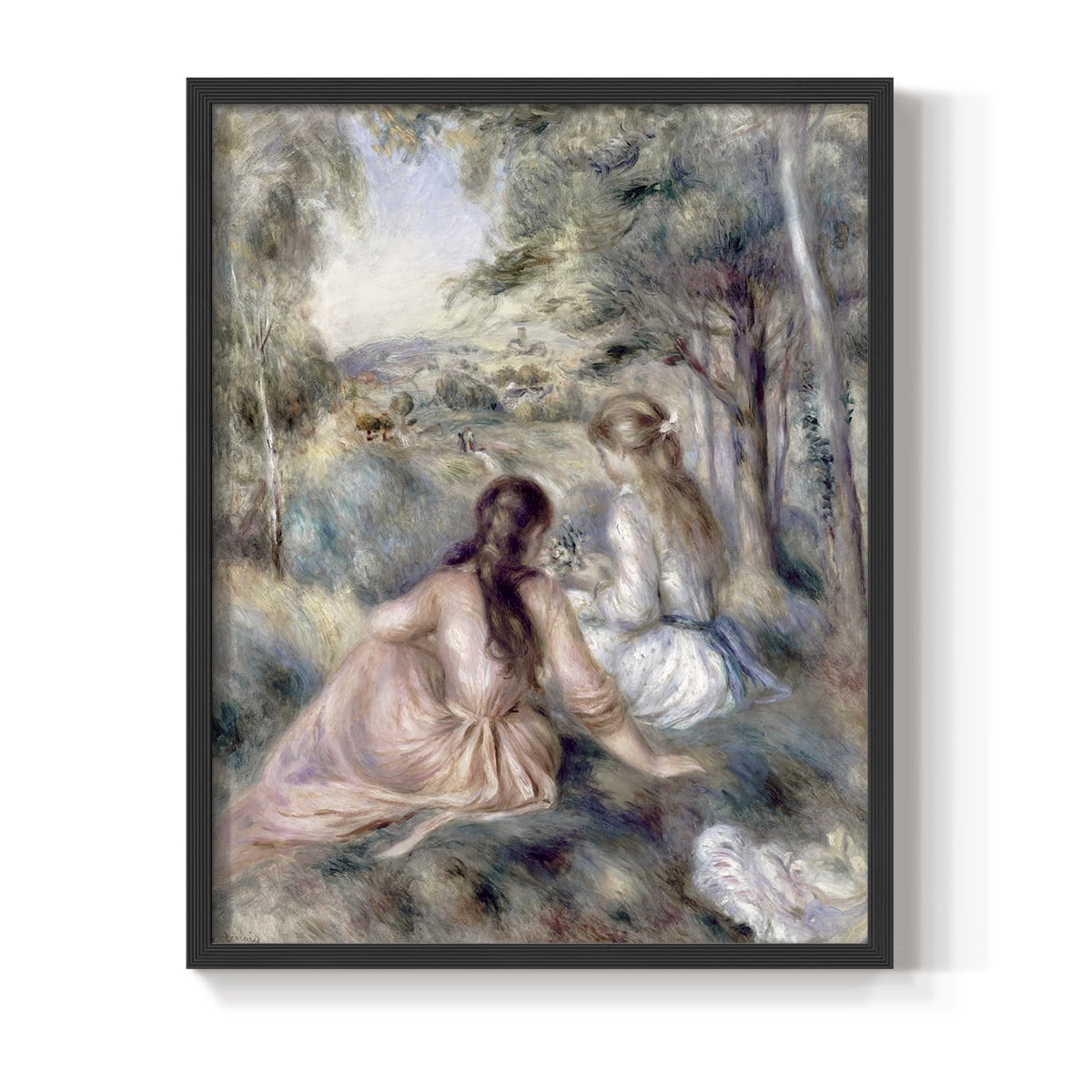 In The Meadow in Black Solid Wood 8 x 10 Framed Print