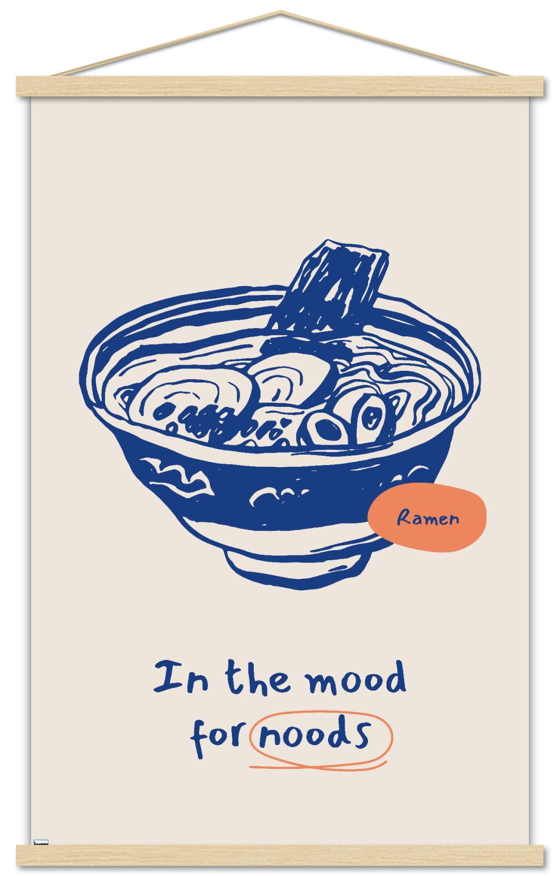 In The Mood For Noods Wall Poster with Magnetic Frame, 22.375" x 34"