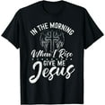 thumbnail image 1 of In The Morning When I Rise Give Me Jesus Catholicism Church T-Shirt, 1 of 3