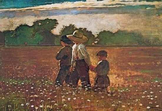 In The Mowing Canvas Art - Winslow Homer (24 x 36)