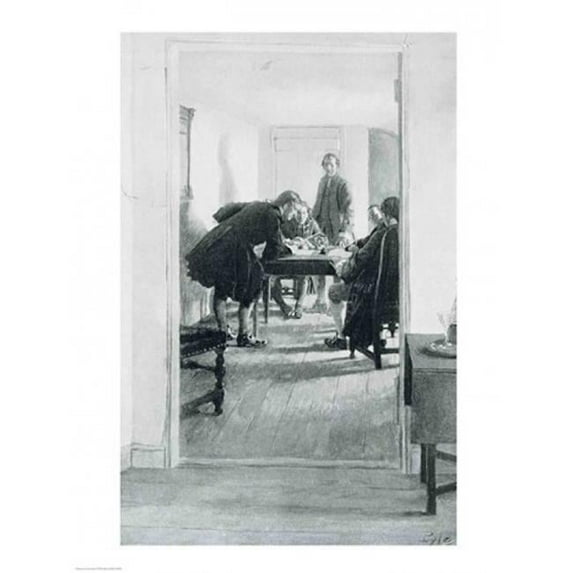 In The Old Raleigh Tavern Poster Print by Howard Pyle - 24 x 36 in. - Large