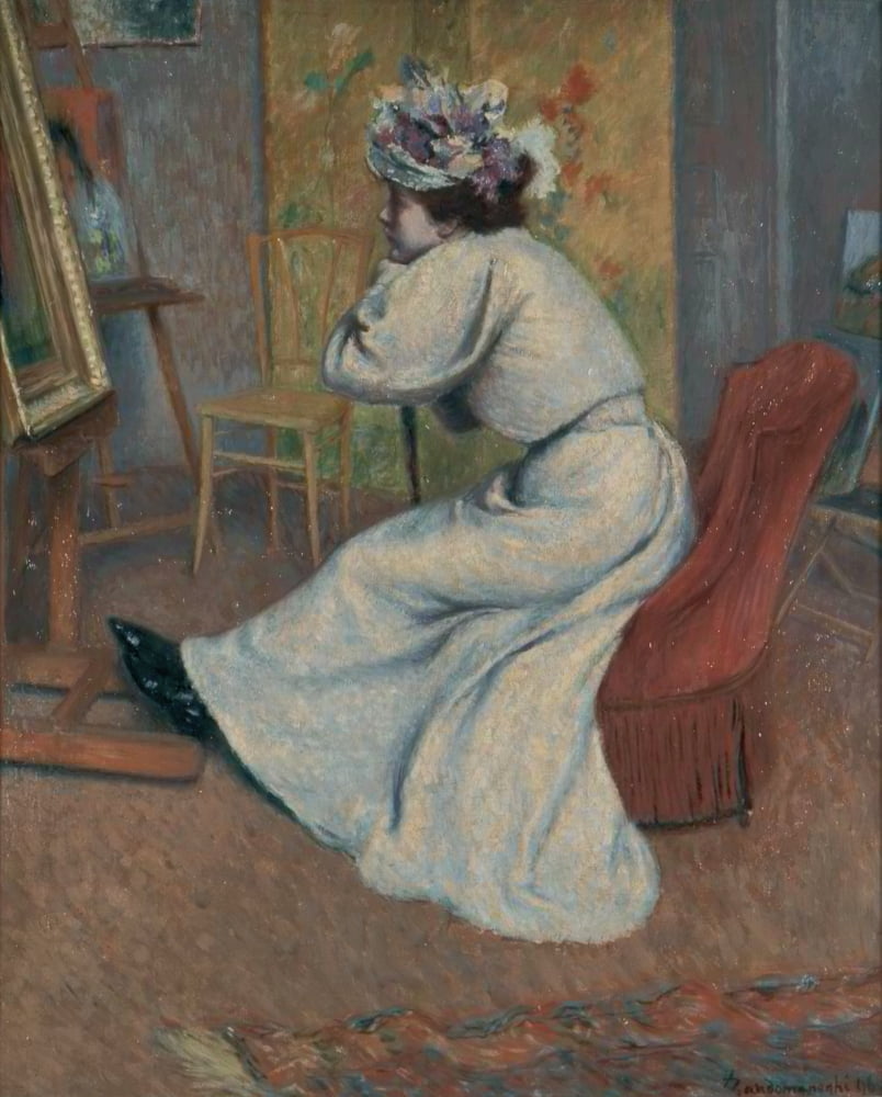 In The Painter Studio (Nello Studio Del Pittore) Canvas Art - (24 x 36)