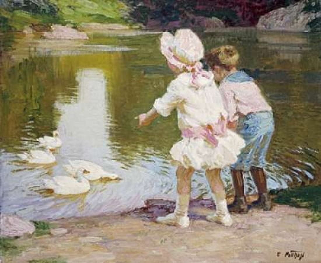 In The Park Canvas Art - Edward Henry Potthast (20 x 24)
