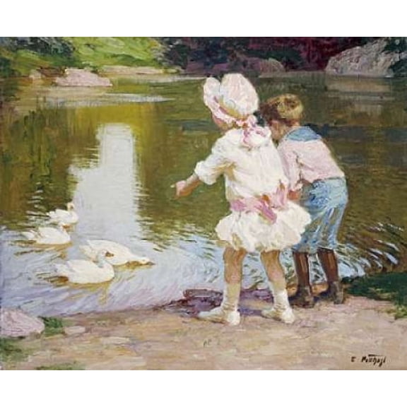 In The Park Canvas Art - Edward Henry Potthast (20 x 24)