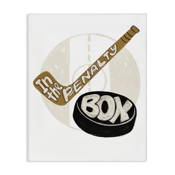 Stupell Industries In The Penalty Box Canvas Wall Art, design by Connie Summers