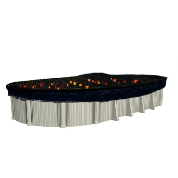 In The Swim 16' x 25' Oval Leaf Net Cover for Inground Swimming Pools - Removes Leaves, Sticks, and Small Debris From Your Winter Cover CO91625