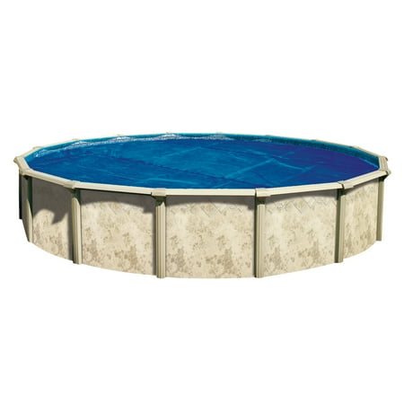 In The Swim 18' Premium Plus Blue/Black Round Solar Pool Cover 12 Mil For Solar Heating Above Ground Pools and Inground Pools EXBK18