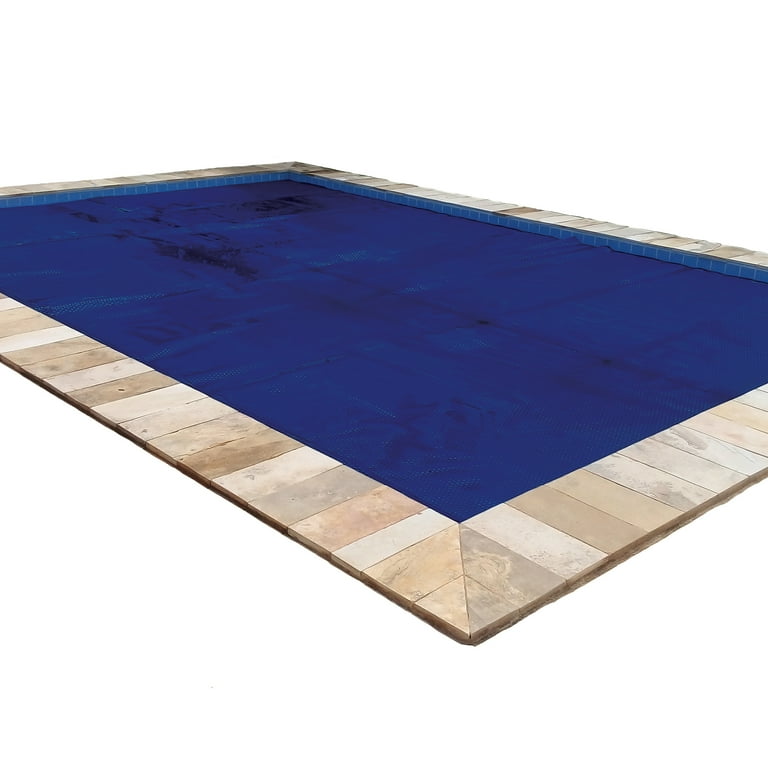 In The Swim 20 x 40 Solar Pool Cover Premium Plus Blue Black Rectangle 12 Mil for Above Ground Inground Pools Walmart