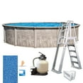 In The Swim 24' Round Above Ground Swimming Pool Marina Package