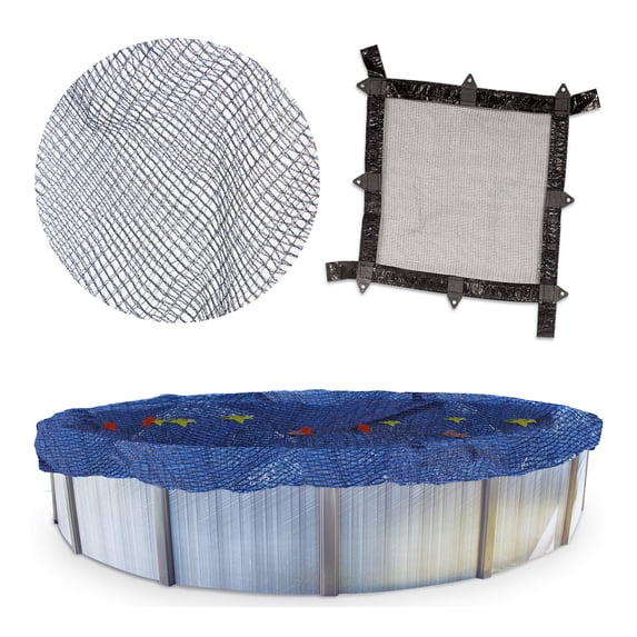 Swimline Hydrotools Leaf Net Winter Pool Cover for 25 x 45 Ft Above Ground Rectangle Pools