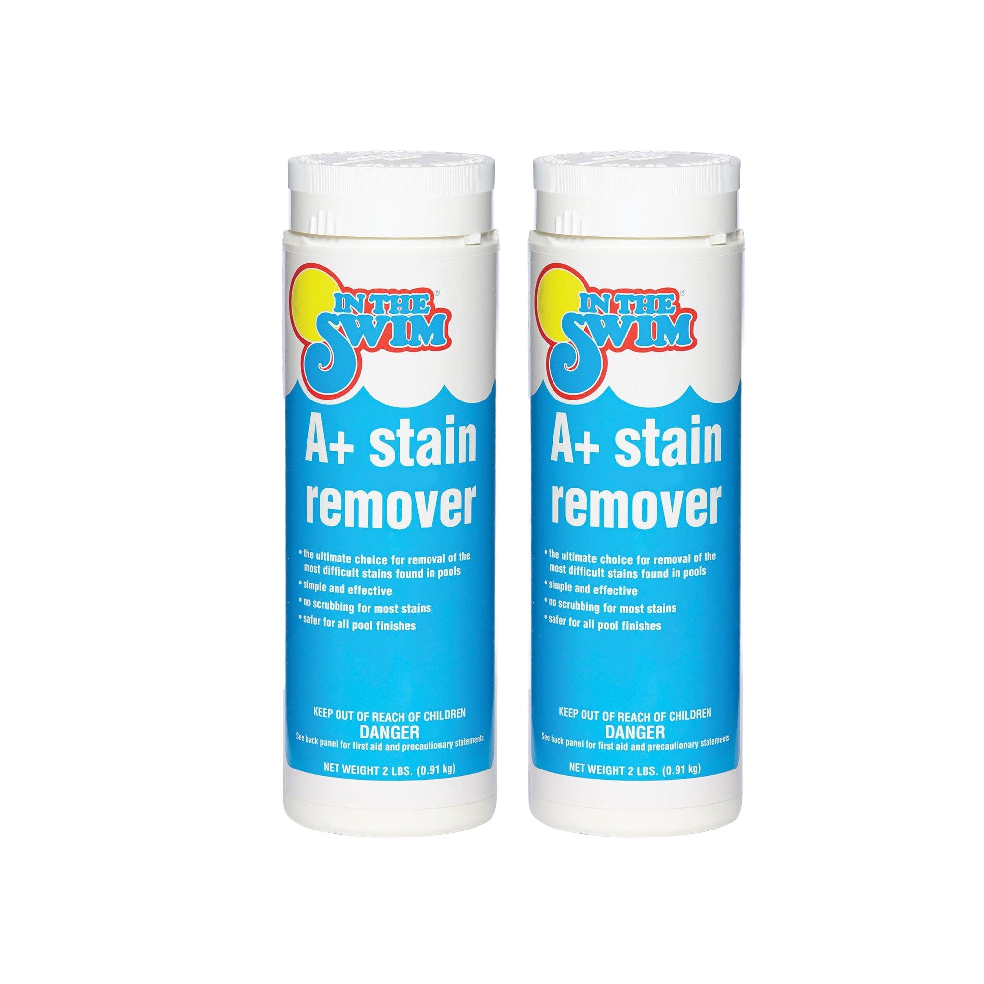 In The Swim A+ Pool Stain Remover - 100% Ascorbic Acid - Professional-Grade Metal & Organic Stain Treatment - 2 Pound - 2 Pack F020002024AE_2