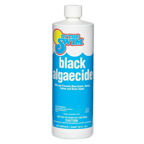 In The Swim Black Algaecide – Eradicates Black Algae in Swimming Pools - Copper Sulfate Pentahydrate - 1 Quart F050001012AE