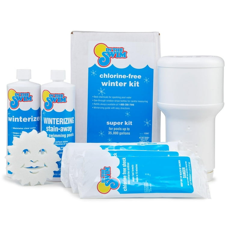 Super Winterizing Pool Closing Chemical Kit with 4X8ft Air Pillow