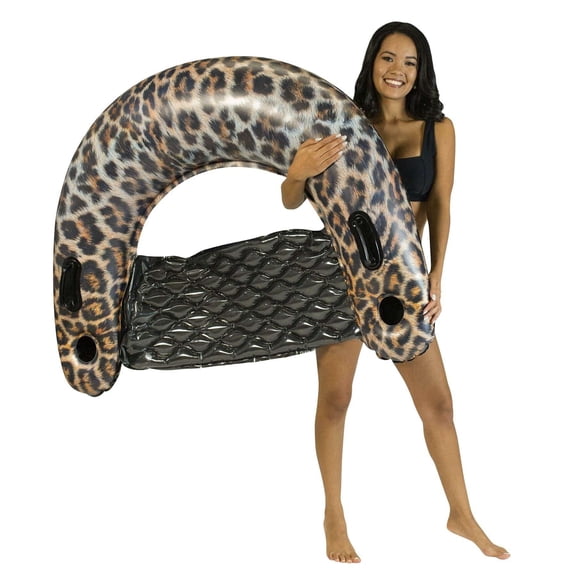 In The Swim Inflatable Leopard with Handle Pool Toys & Floats