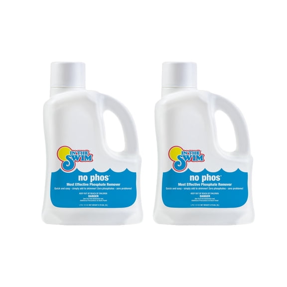 In The Swim - No Phos - Fast-Acting Phosphate Remover for Clear, Balanced Water - 3 Liter - 2-pack