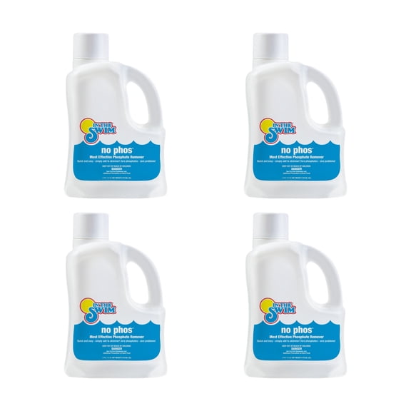 In The Swim - No Phos - Fast-Acting Phosphate Remover for Clear, Balanced Water - 3 Liter - 4-pack