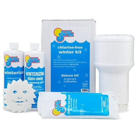 In The Swim Pool Closing Kit - Winterizing Chemicals for Above Ground and In-Ground Pools - Up to 15,000 Gallons KWD150001AE