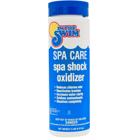 In The Swim Spa & Hot Tub Care Chlorine-Free, Odor-Reducing Shock-Oxidizer for Spas and Hot Tubs - 2 Pounds for Fresh, Invigorating Water F124002024AE