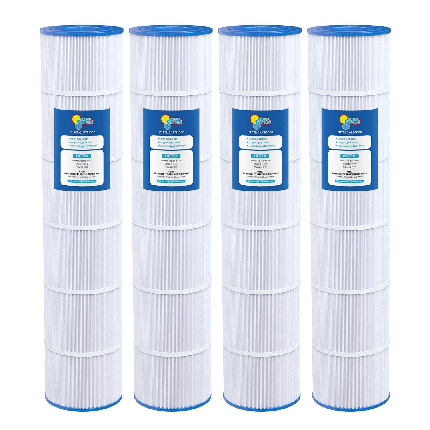 In The Swim Standard Pool Filter Cartridge 4-Pack Replacement for ...
