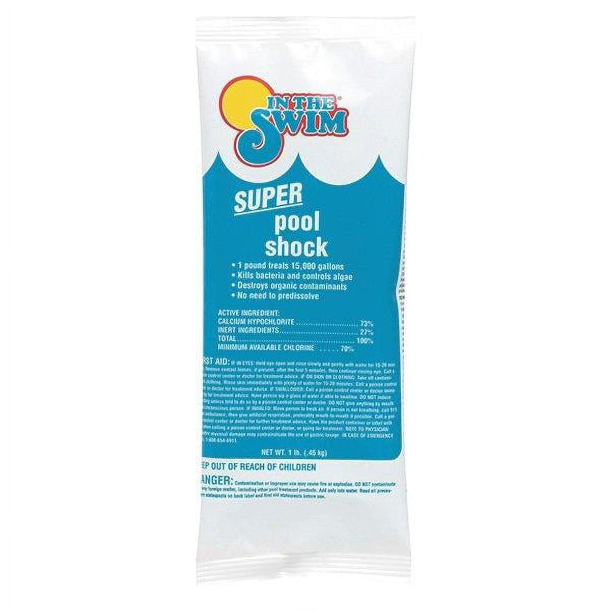 In The Swim Super Pool Shock Swimming Pool Sanitizer Fast Dissolving