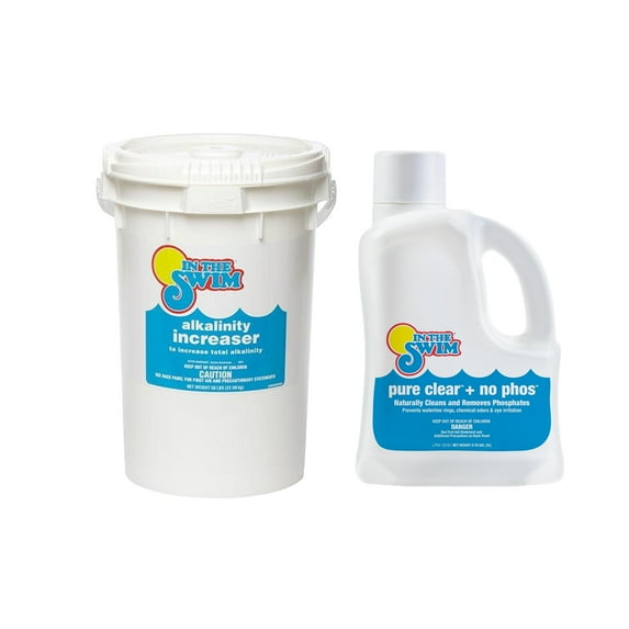 In The Swim Water Balance & Clarity Bundle - 50Lb Alkalinity Increaser + Pure Clear No Phos 3L ALKPC_50