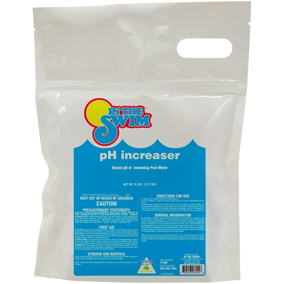 In The Swim pH Increaser for Pools - Granular 100% Sodium Carbonate (Soda Ash) to Raise pH Up - 5 Pounds F083B05030AE