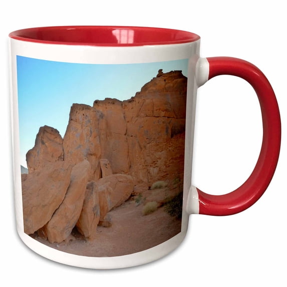 3drose, in the Valley of Fire, 11oz Two-tone Red Mug