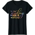 thumbnail image 1 of In The Waiting God Is Working Faith Jesus Christian Tie Dye T-Shirt, 1 of 4