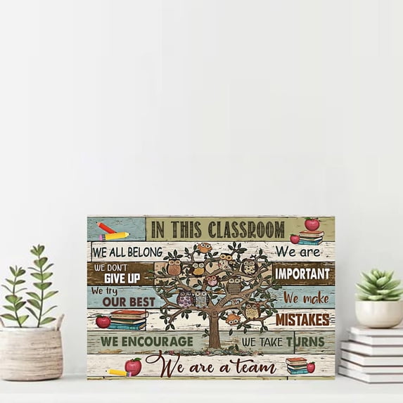 In This Classroom We Are Important And We Are A Team Poster 24 x 36 ...