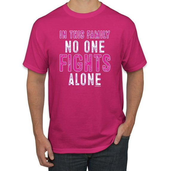 In This Family No One Awareness Men's Graphic T-Shirt, Fuschia, Small
