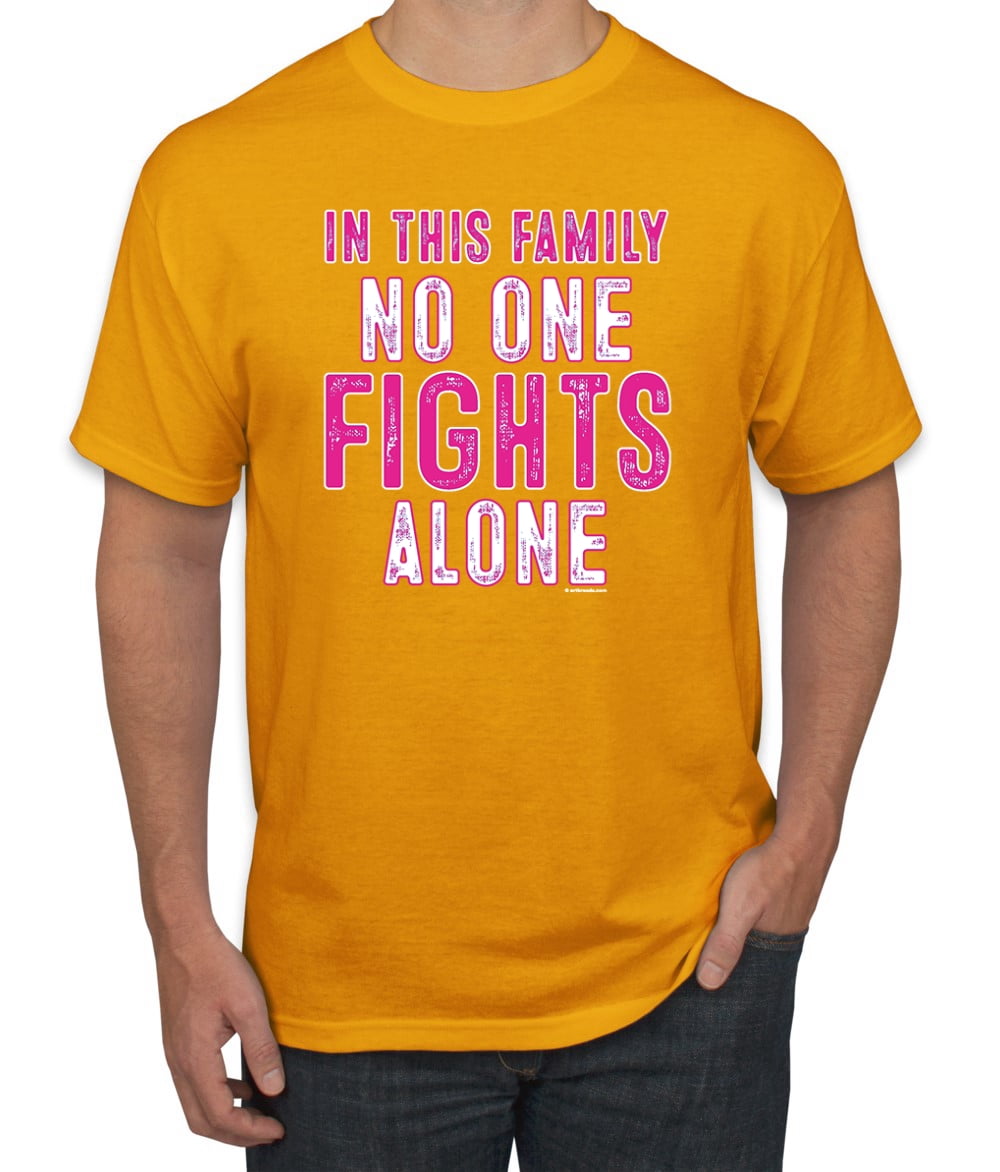 In This Family No One Awareness Men's Graphic T-Shirt, Gold, X