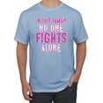 thumbnail image 1 of In This Family No One Awareness Men's Graphic T-Shirt, Light Blue, Small, 1 of 3