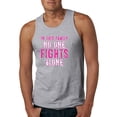 thumbnail image 1 of In This Family No One Awareness Mens Graphic Tank Top, Heather Grey, 2XL, 1 of 3