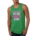 thumbnail image 1 of In This Family No One Awareness Mens Graphic Tank Top, Kelly, Small, 1 of 3