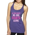 thumbnail image 1 of In This Family No One Awareness Tri-Blend Racerback Tank Top, Purple Rush, Large, 1 of 3