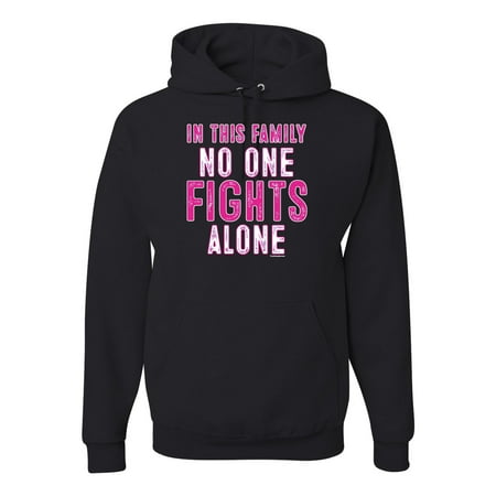 In This Family No One Awareness Unisex Graphic Hoodie Sweatshirt, Black, Small