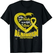 In This Family No One Fight Alone Albinism Awareness Heart T-Shirt