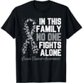 thumbnail image 1 of In This Family No One Fight Alone Brain Cancer Awareness T-Shirt, 1 of 4