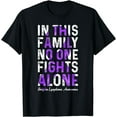 thumbnail image 1 of In This Family No One Fight Alone Hodgkin Lymphoma Awareness T-Shirt, 1 of 3